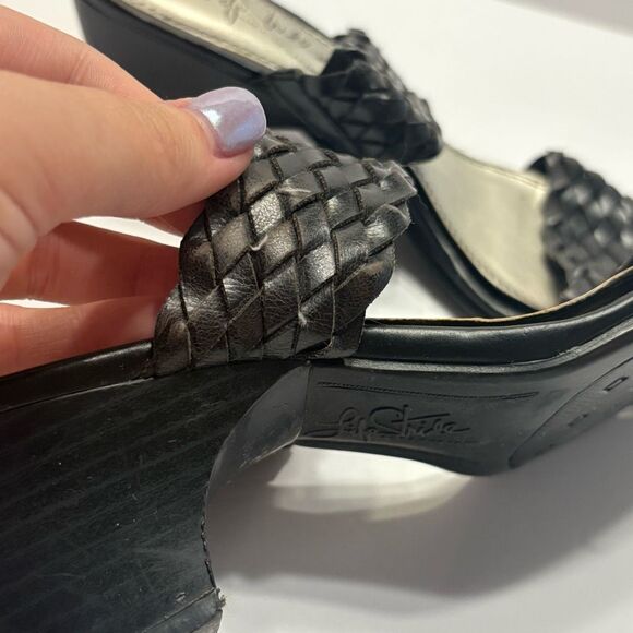 Life Stride Women's Black Open Toe Mule Slide Sandal Slip-On Size 7 FLAW - Picture 5 of 10